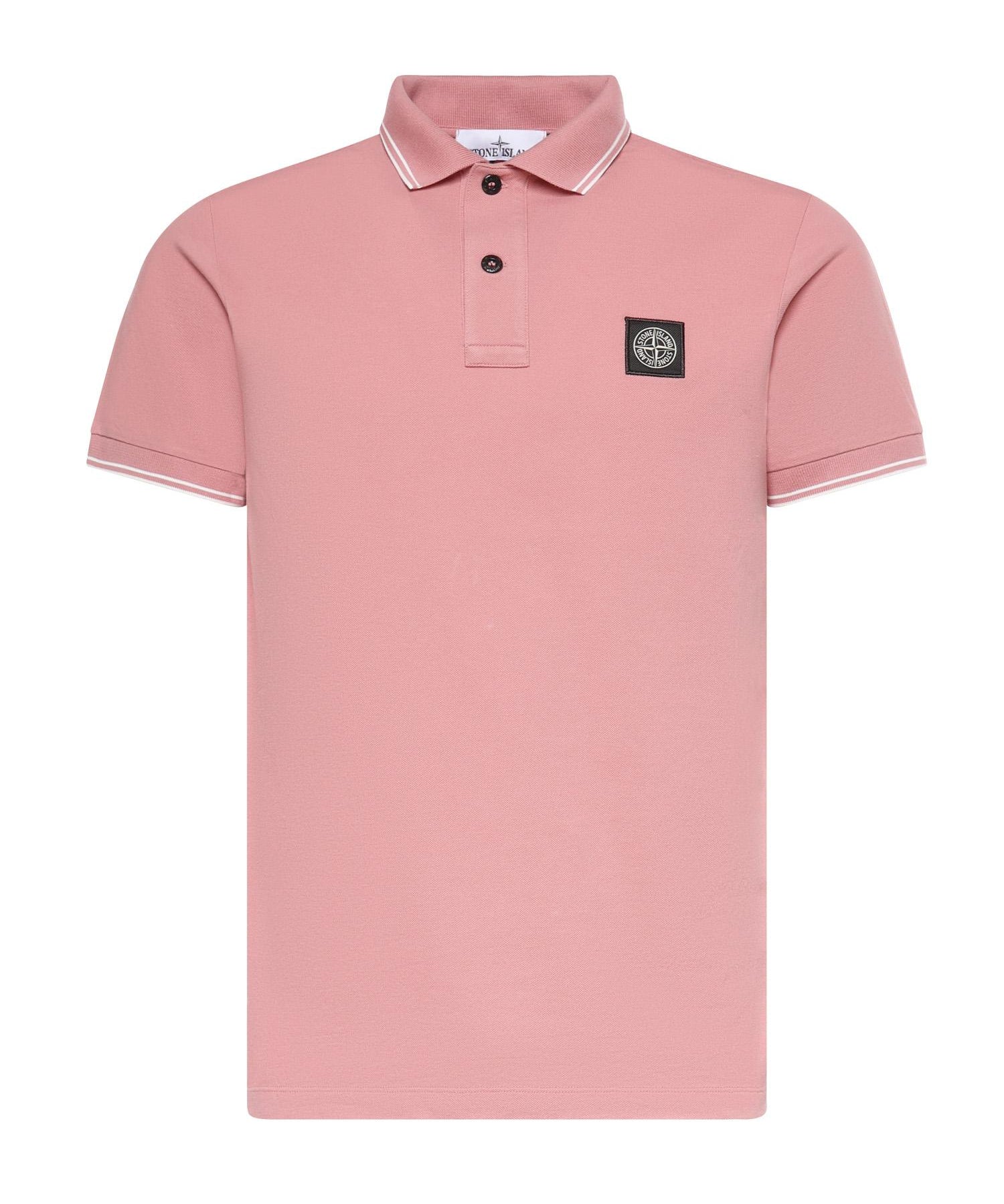 Polo in piqué di cotone con patch Compass L1S152200010 S0018V008G STONE ISLAND 