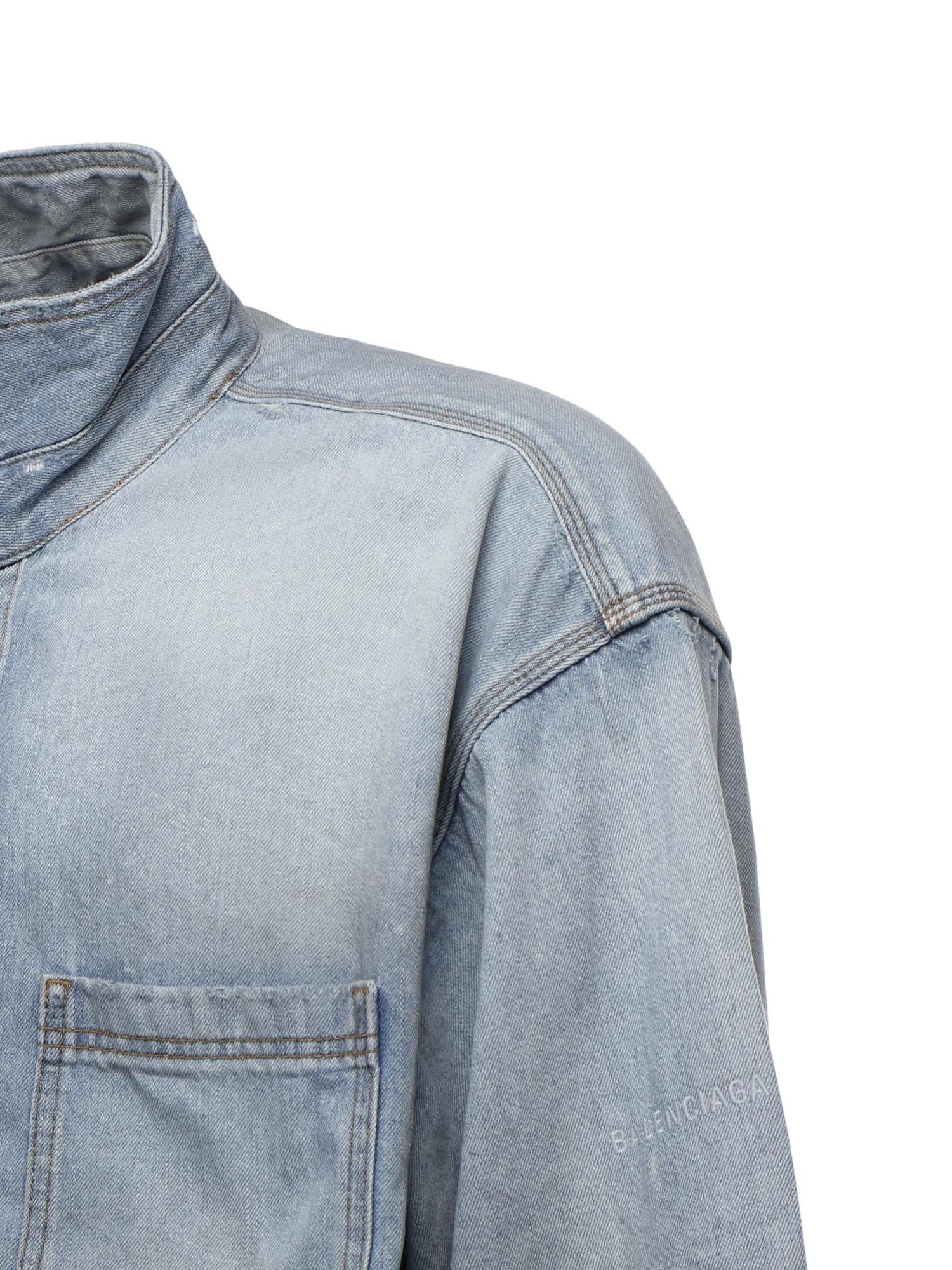 Camicia in denim di cotone 850059 TTWA34200 BALENCIAGA 