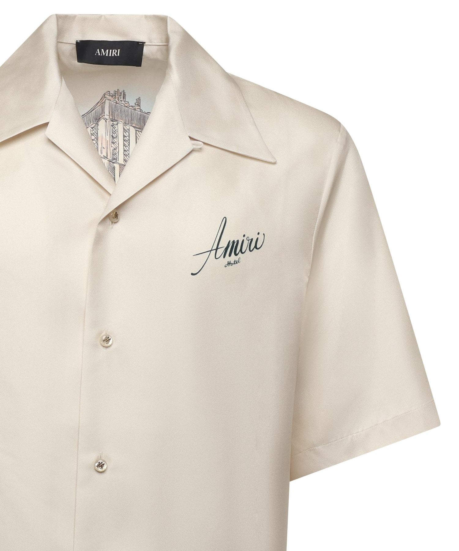 Camicia Bowling hotel in seta AMSTCA1206 271 AMIRI 