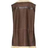 Gilet lungo in pelle e montone<BR/> 832381 V5VK08979 BOTTEGA VENETA 