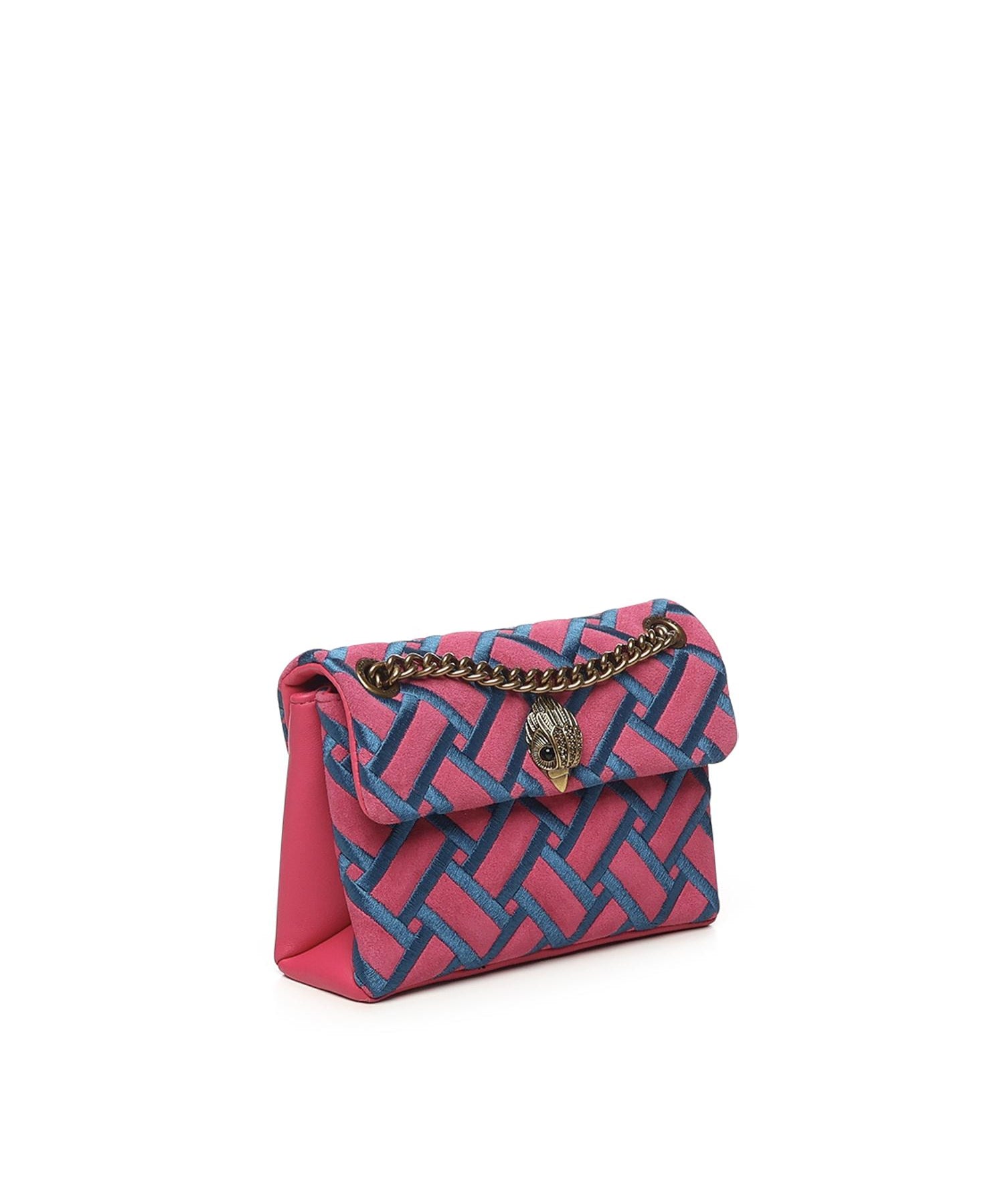 Borsa Kensington in pelle e suede<BR/> 5017657219  KURT GEIGER 