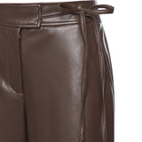 Pantalone gamba larga similpelle 5BGB08 7389AG1DL MARCIANO BY GUESS 