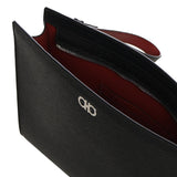 Pouch in pelle con logo 241889 791715001 FERRAGAMO 