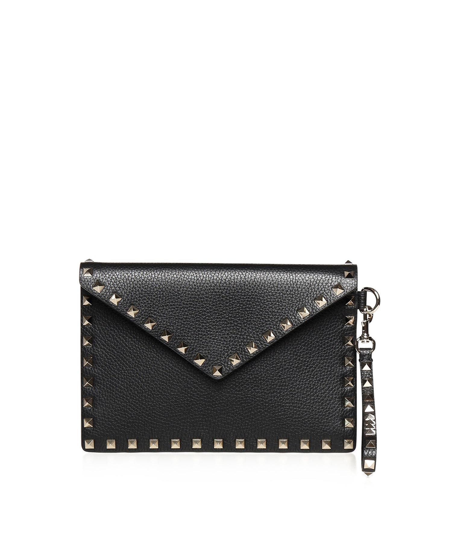 Pouch Rockstud in vitello granato 8W0P0P87 VSH0NO VALENTINO GARAVANI 