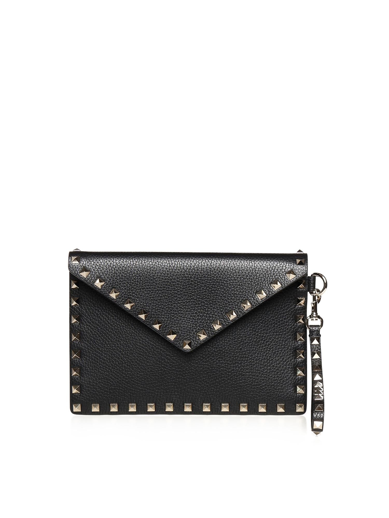 Pouch Rockstud in vitello granato 8W0P0P87 VSH0NO VALENTINO GARAVANI 