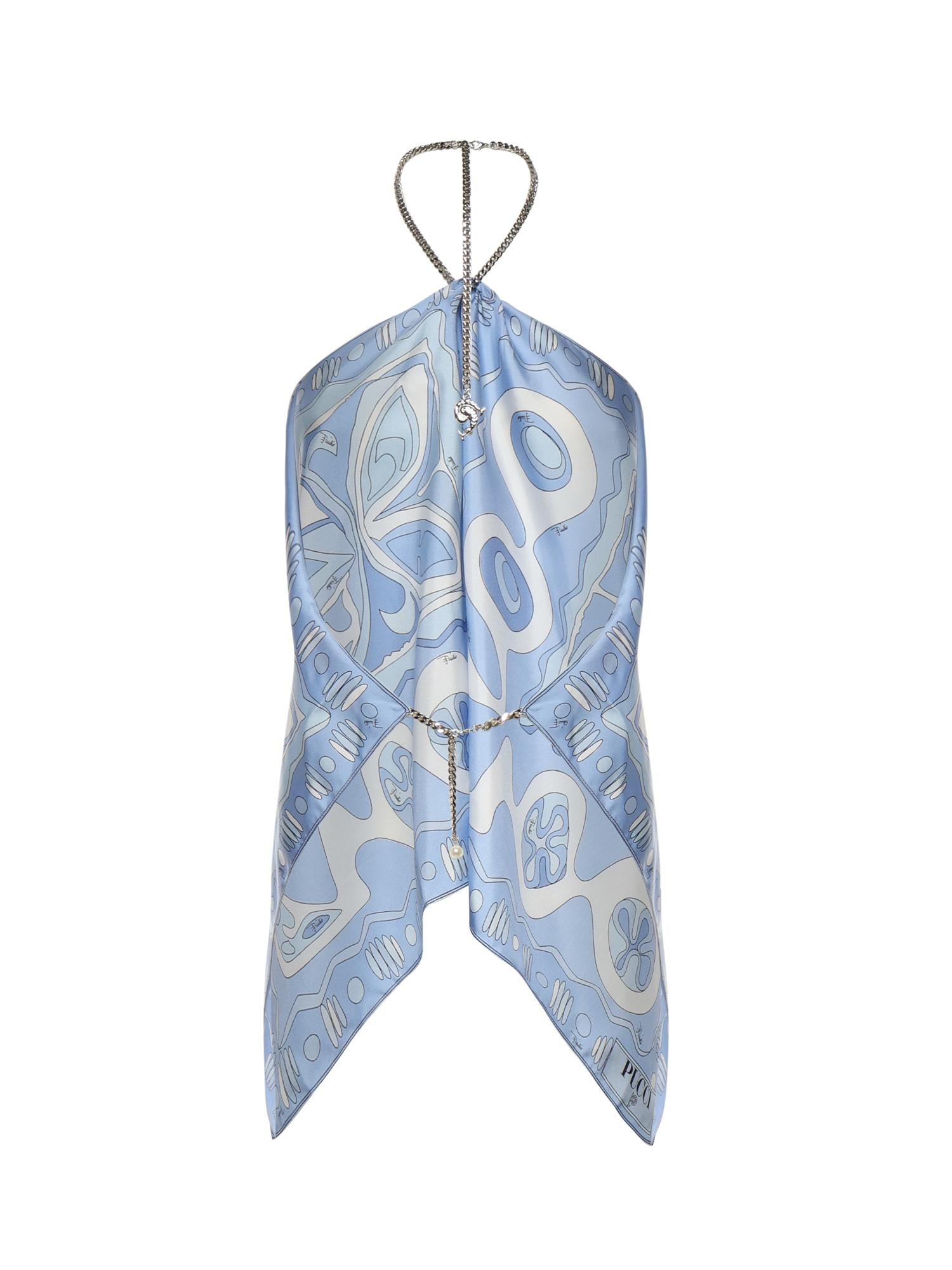 Top in seta stampa Angoli 6HRM30 6H890P59 PUCCI 
