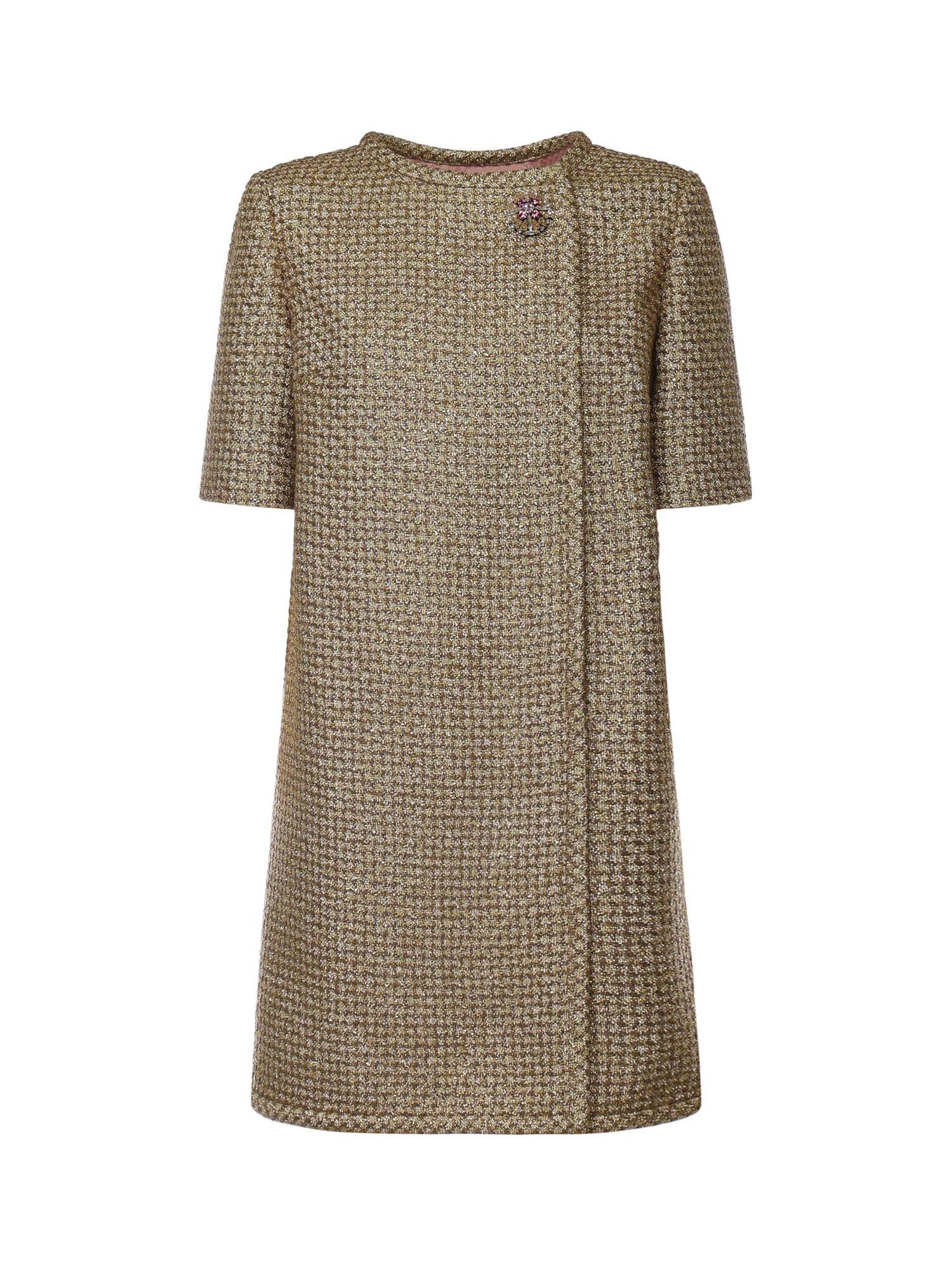 Abito corto in tweed canestrello lurex 8B3VAHP3 A11G70 VALENTINO GARAVANI 
