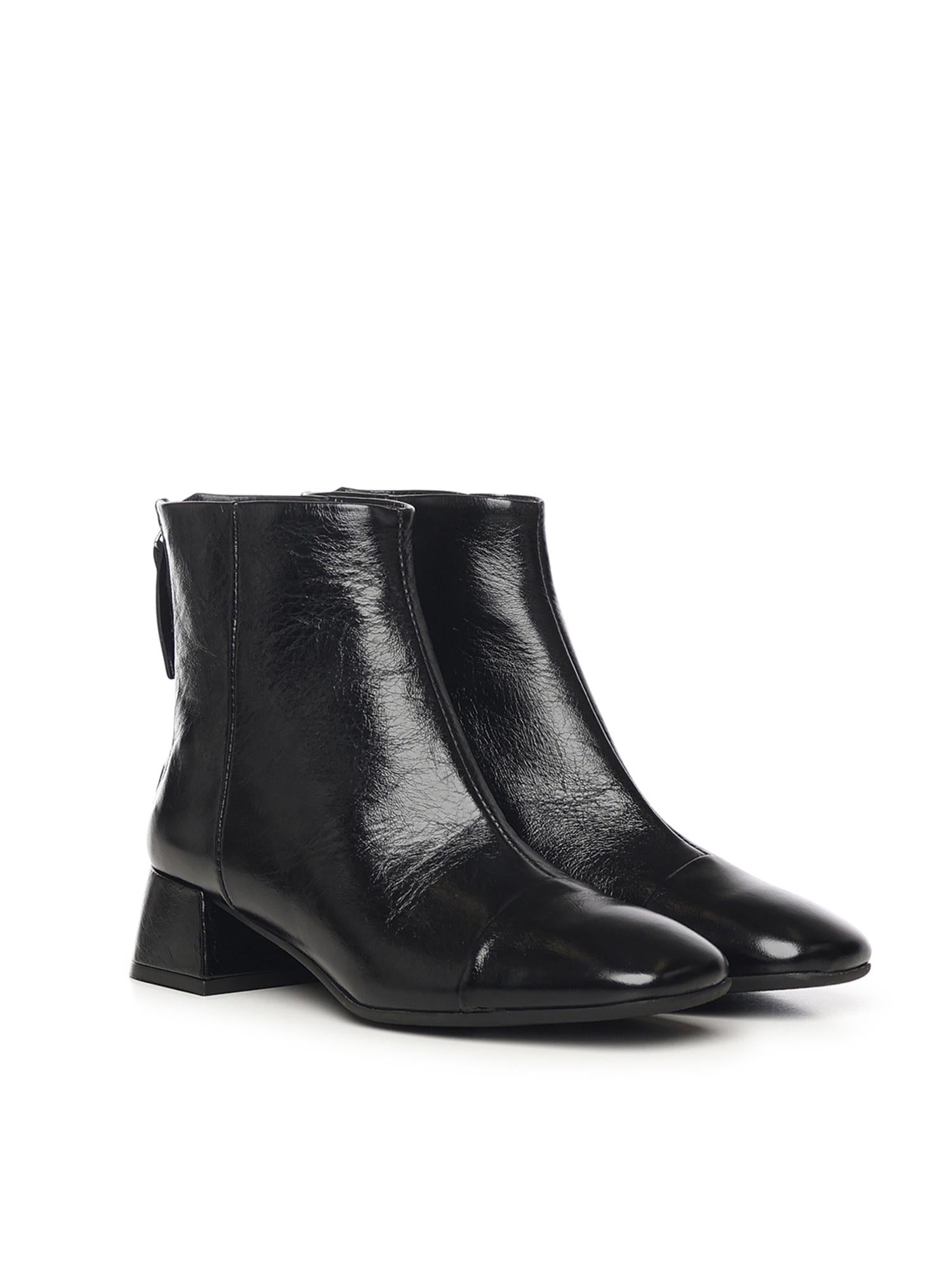 Stivaletti Rose Back in vernice A54308 NERO CARMENS 