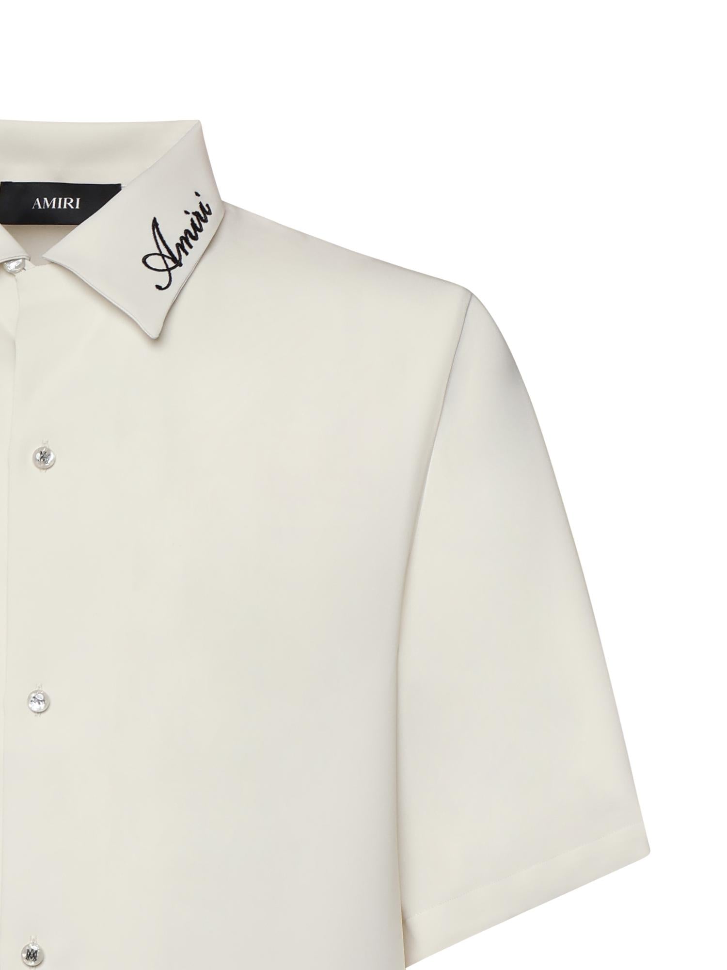 Camicia Camp con logo AMSTCA1127 271 AMIRI 