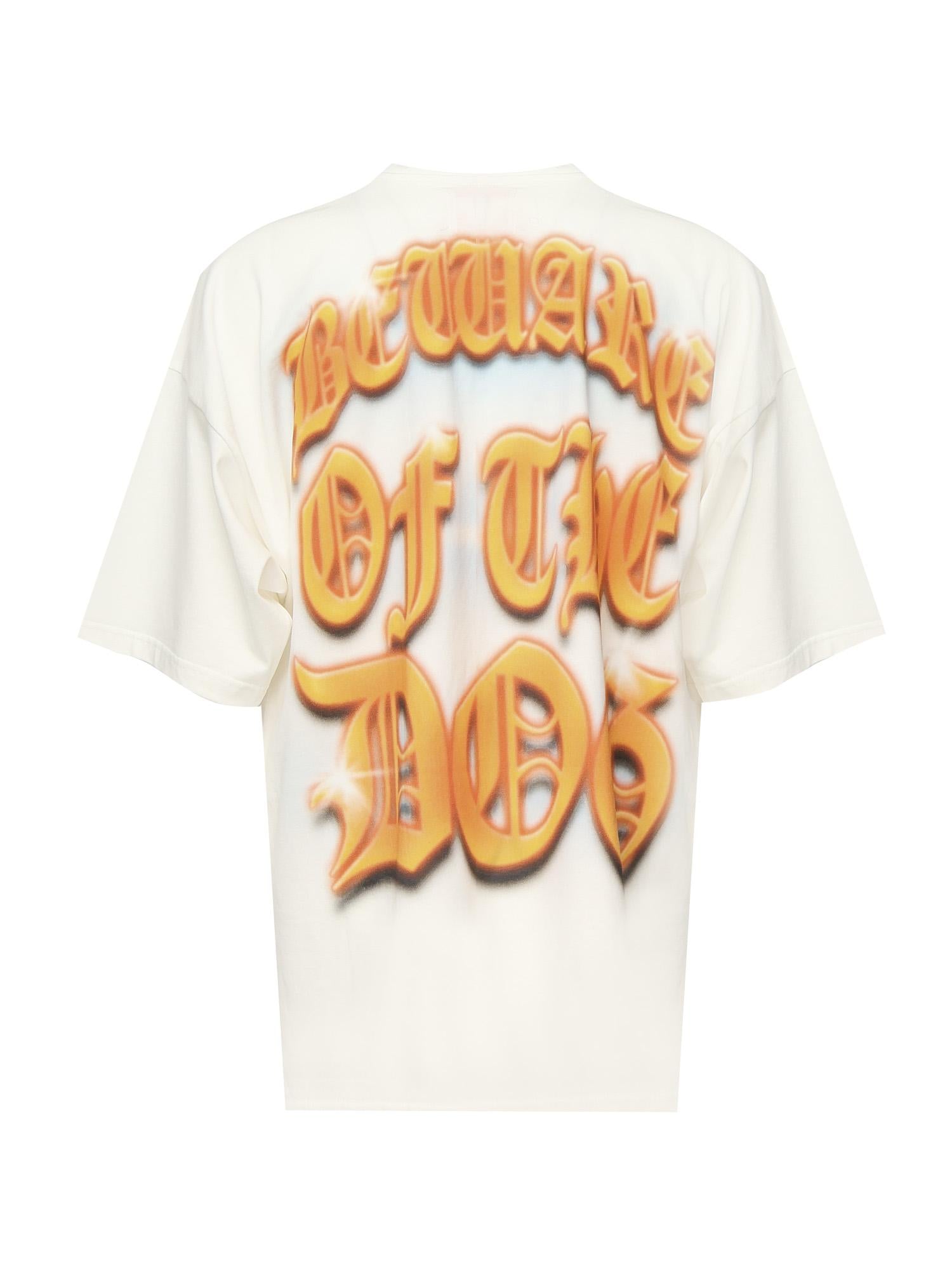 T-shirt con stampa DFM54029TJ110 NO WASH WH/DG PDF CHANNEL 