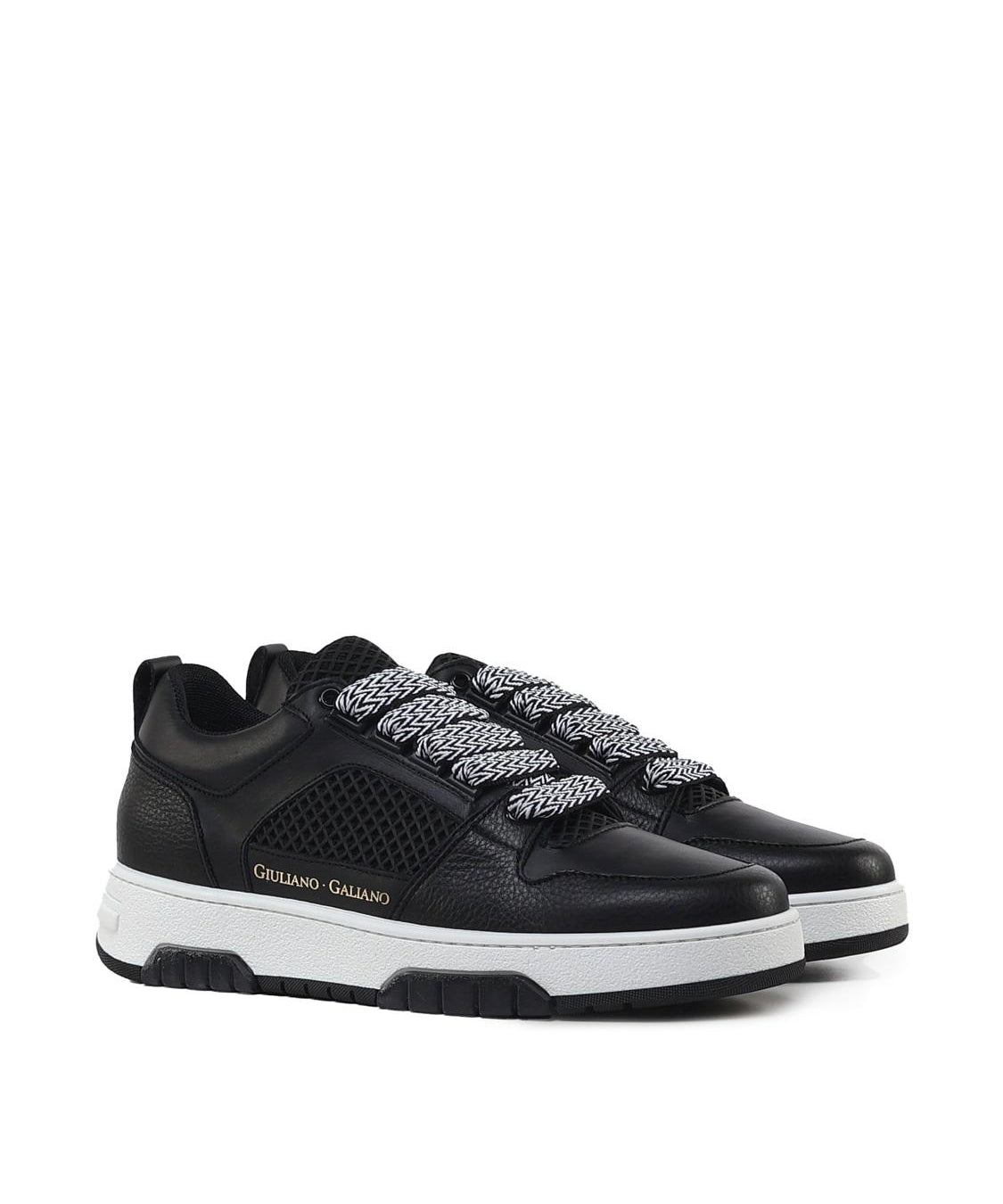 Sneakers Vyper in pelle VYPER -BLACK/BLACK GIULIANO GALIANO 