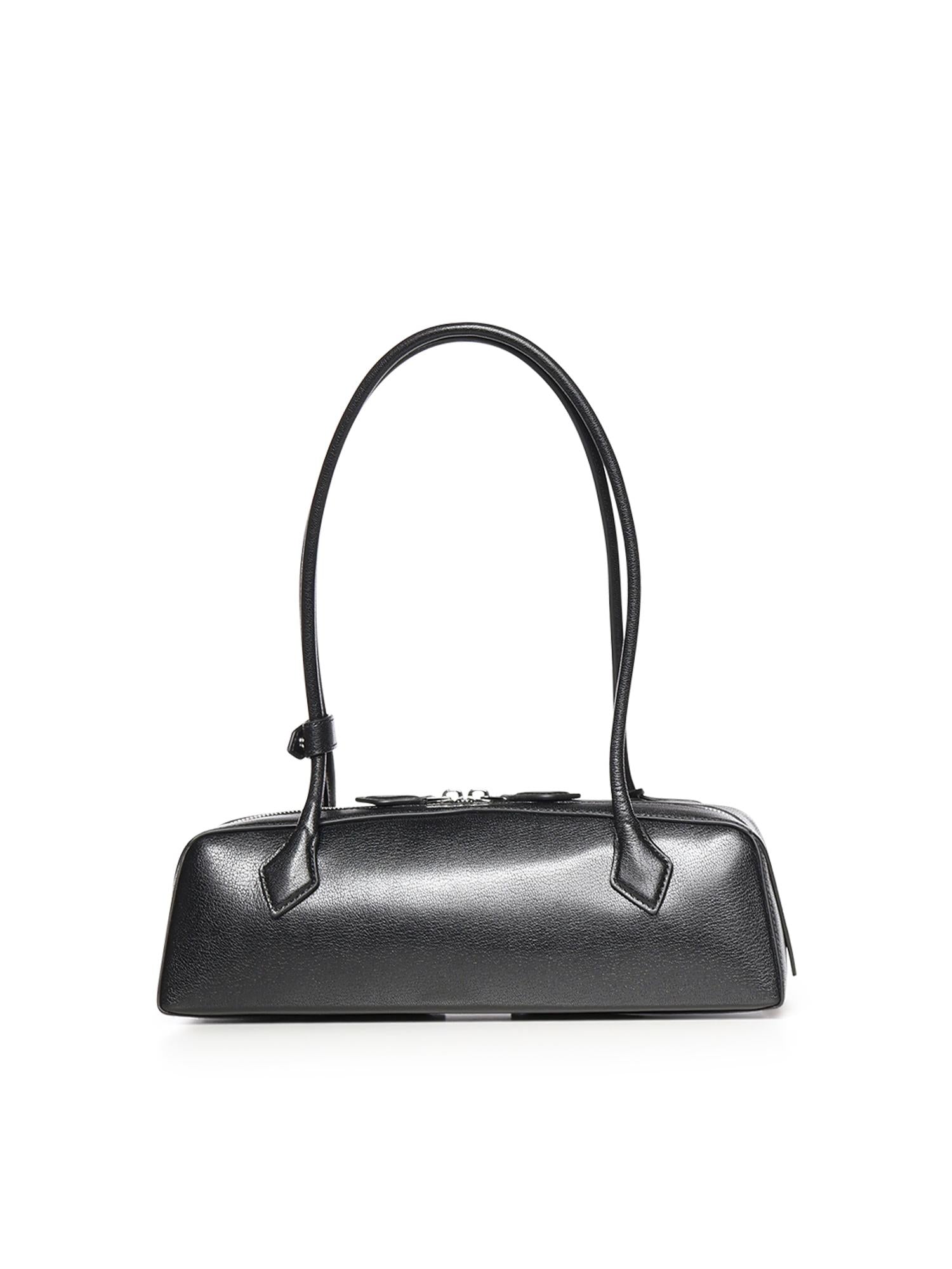 Borsa a spalla Le Teckel medium in pelle AA1S06033CA212 999 ALAIA 