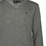 Maglia con scollo a V e logo<BR/> 710946142 002 POLO RALPH LAUREN 