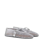 Ballerine in rete laminata AA3A029TK028 090 ALAIA 