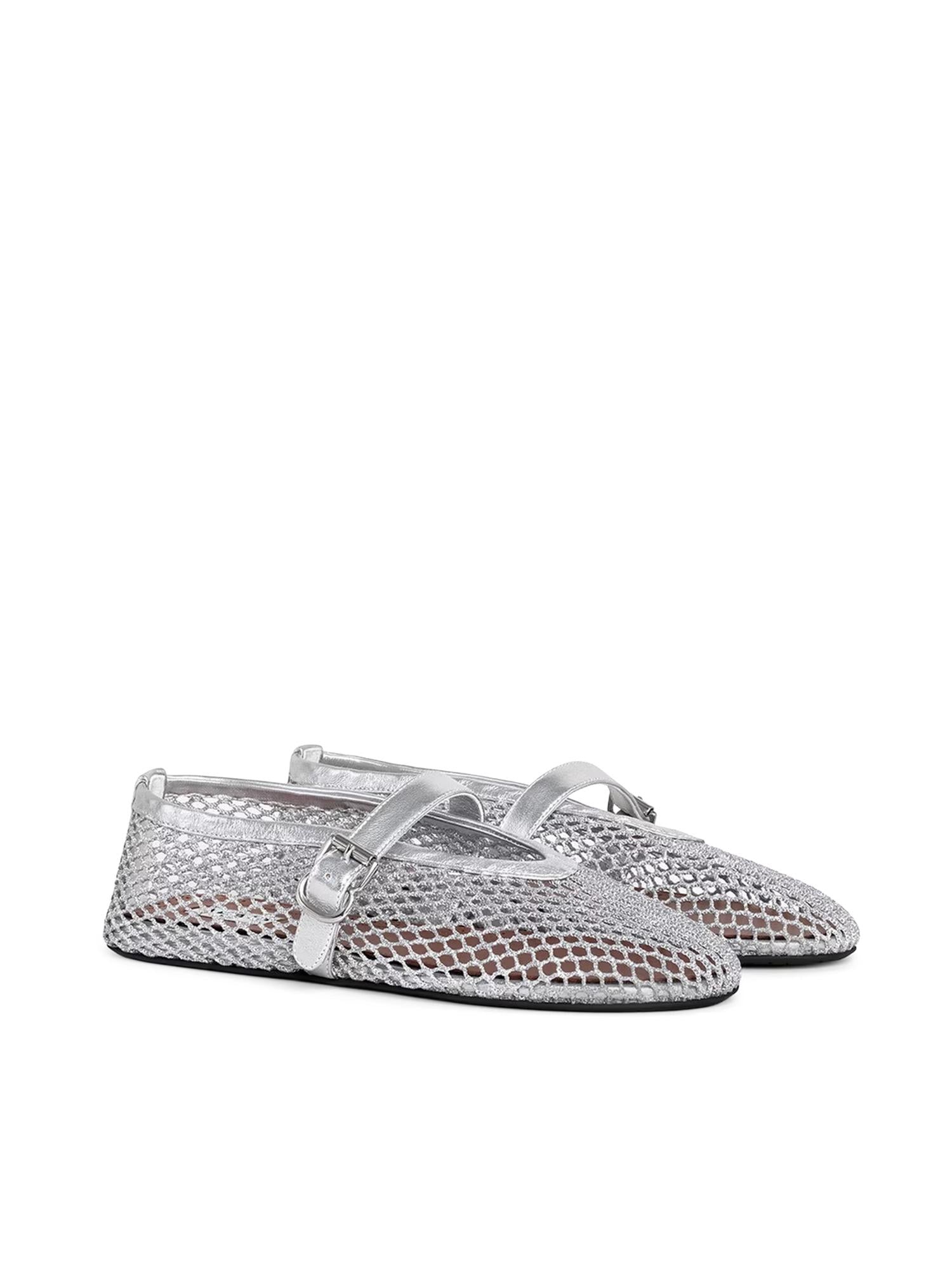 Ballerine in rete laminata AA3A029TK028 090 ALAIA 