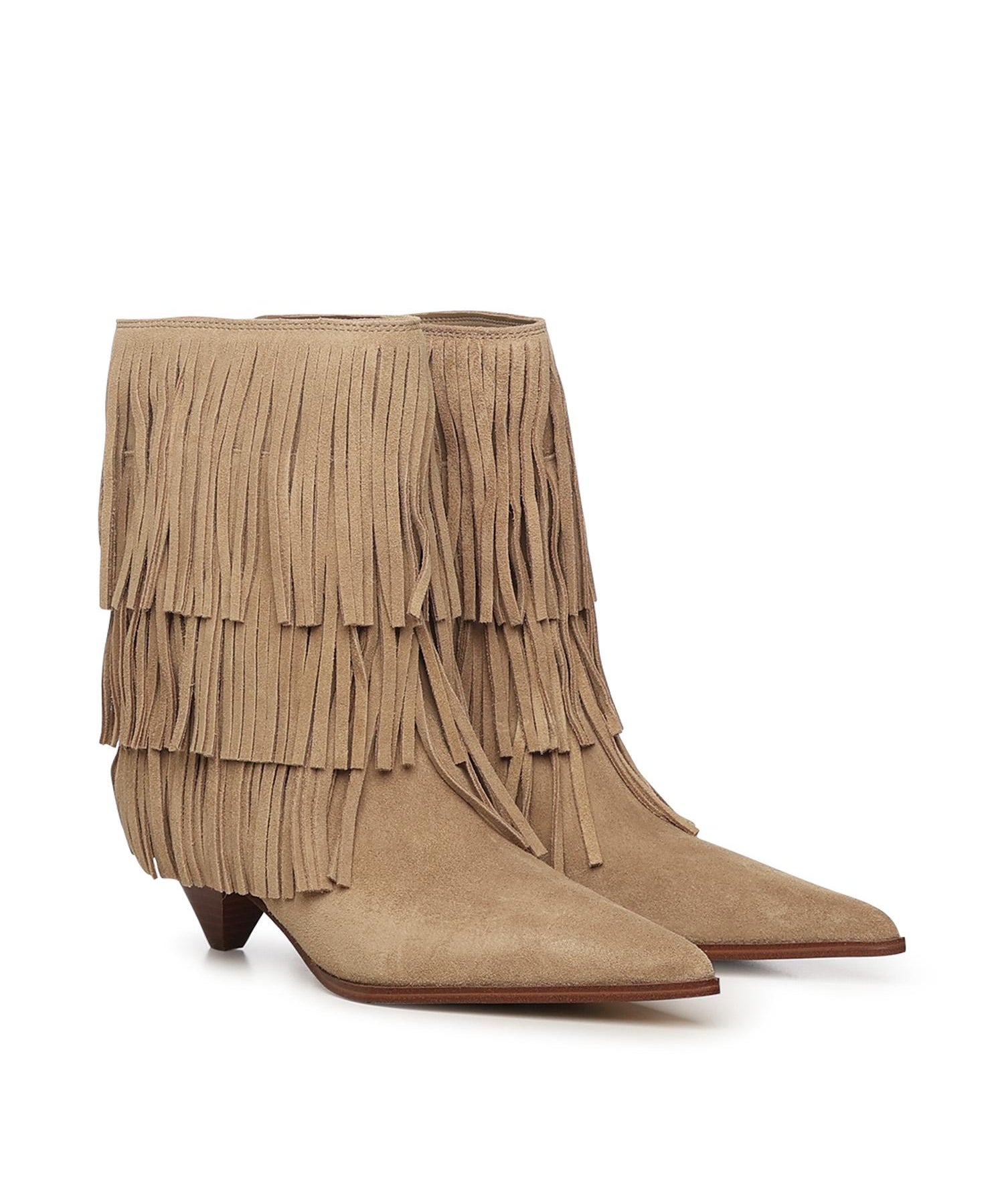 Stivale Jayla in pelle scamosciata con frange 40F5JYME6S 297 MICHAEL MICHAEL KORS 