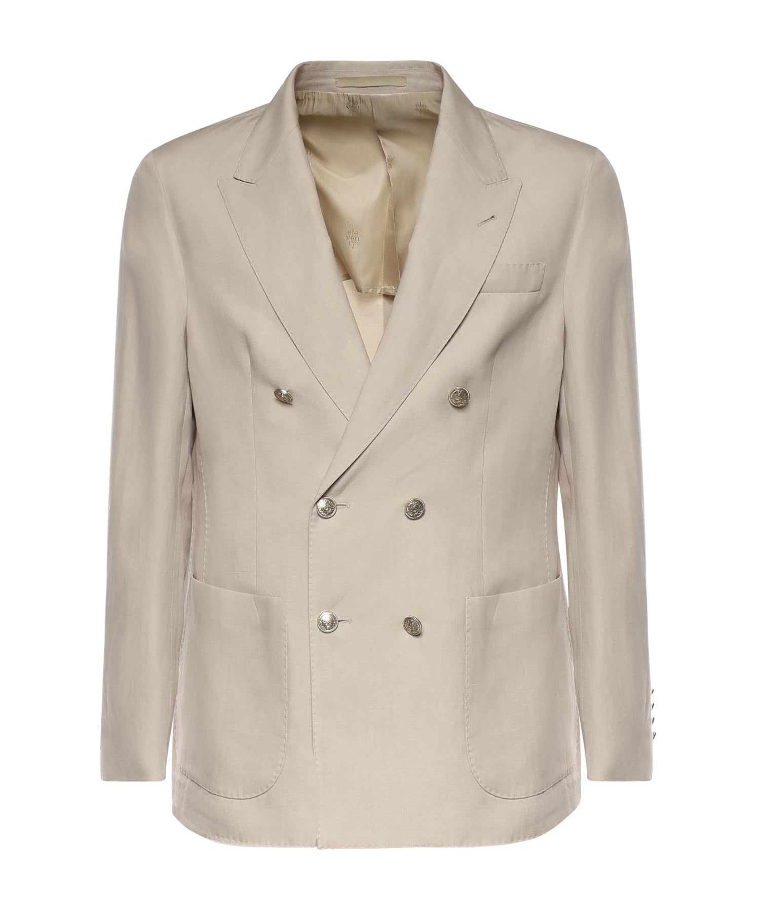 Blazer in misto lyocell e lino M75GIAK10TES0M116 02 ELEVENTY 