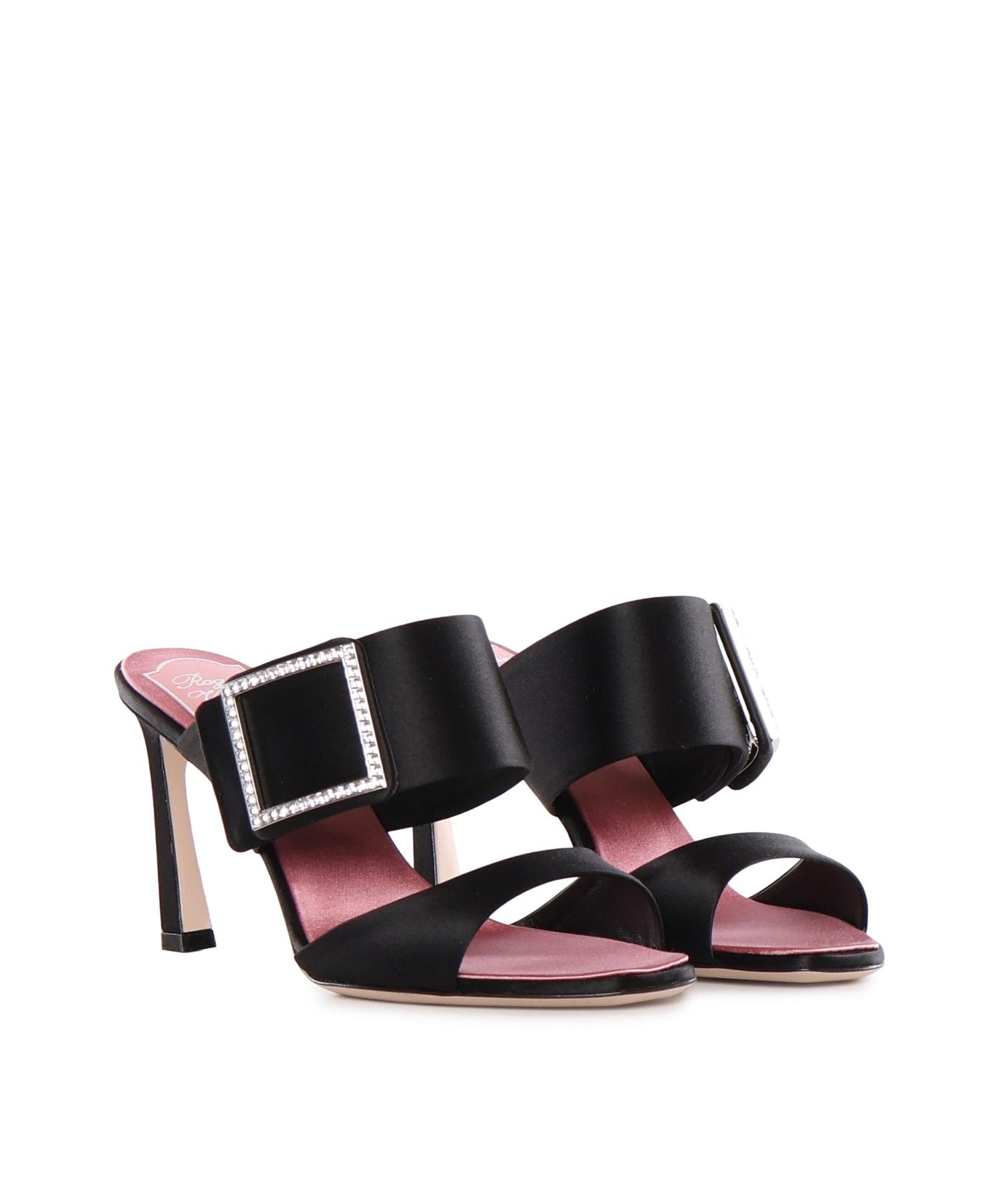 Mule Trompette in raso RVW45244410RS0 B999 ROGER VIVIER 