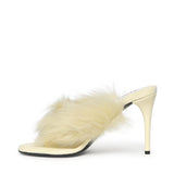 Mule infradito in pelle con shearling AA3S2005CK292 239 ALAIA 