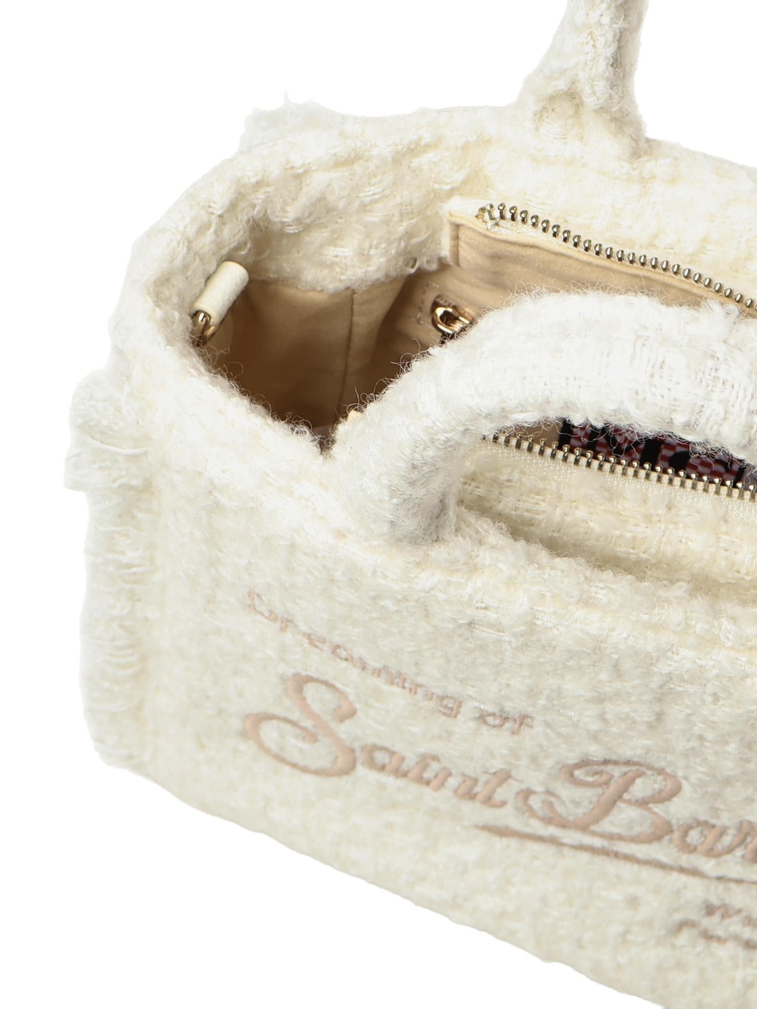 Mini bag Vanity tweed con logo <BR/> VAMI026 01320I MC2 SAINT BARTH 