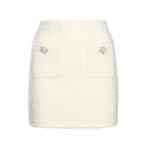 Minigonna in maglia bouclé<BR/> AW25028SK C SELF-PORTRAIT 