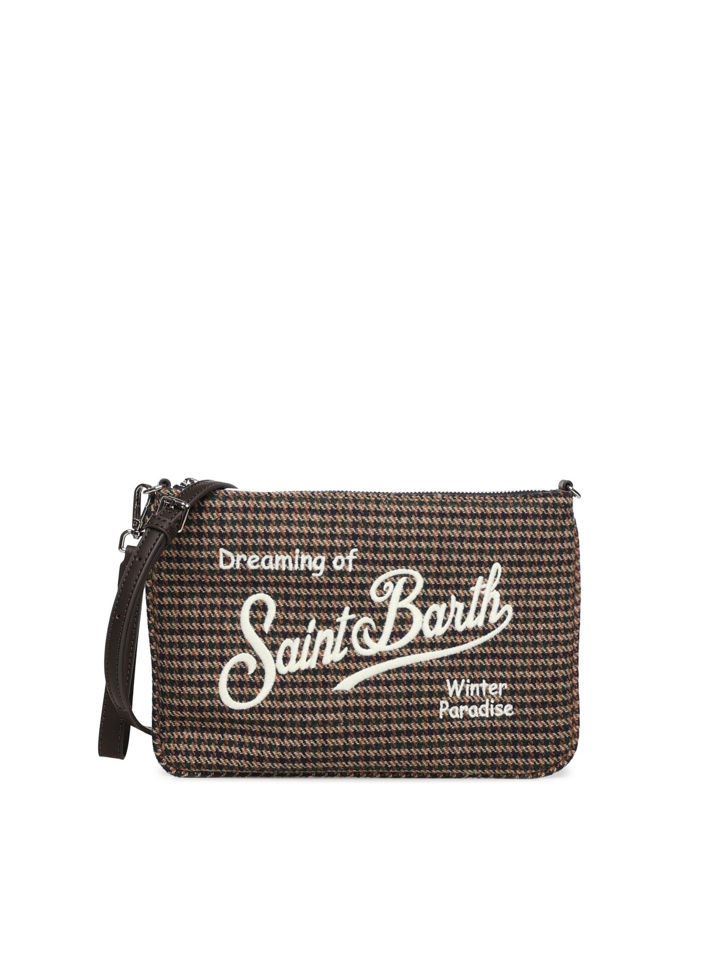 Pochette Parisienne wool con logo PAR0024 01358I MC2 SAINT BARTH 