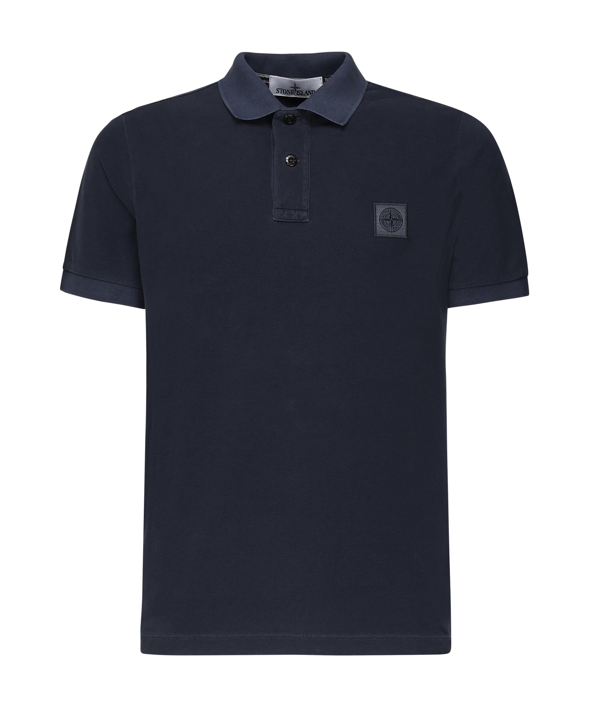Polo in piqué stretch con patch logo K1S1522002SC S0067V0028 STONE ISLAND 