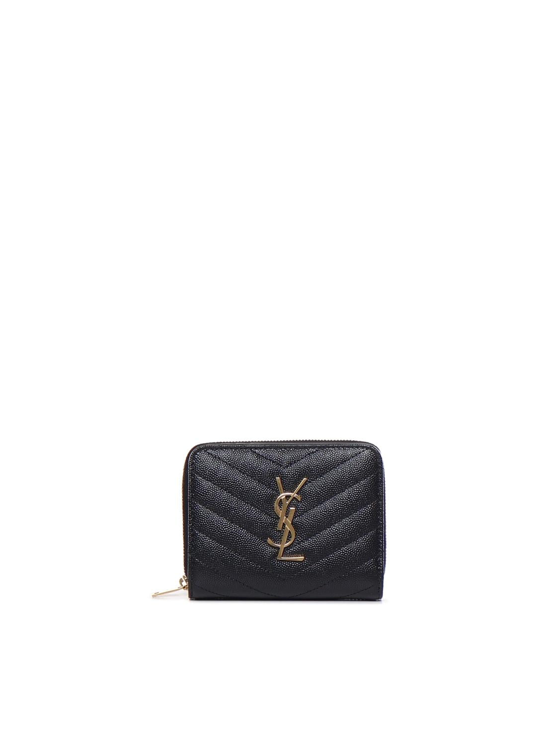 Portafoglio Cassandre matelassé in pelle 668288 BOW011000 SAINT LAURENT 