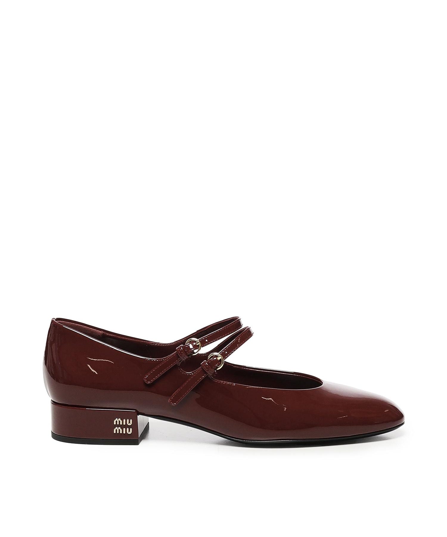 Décolleté in vernice con fibbie 5I522E 069F0D27 MIU MIU 