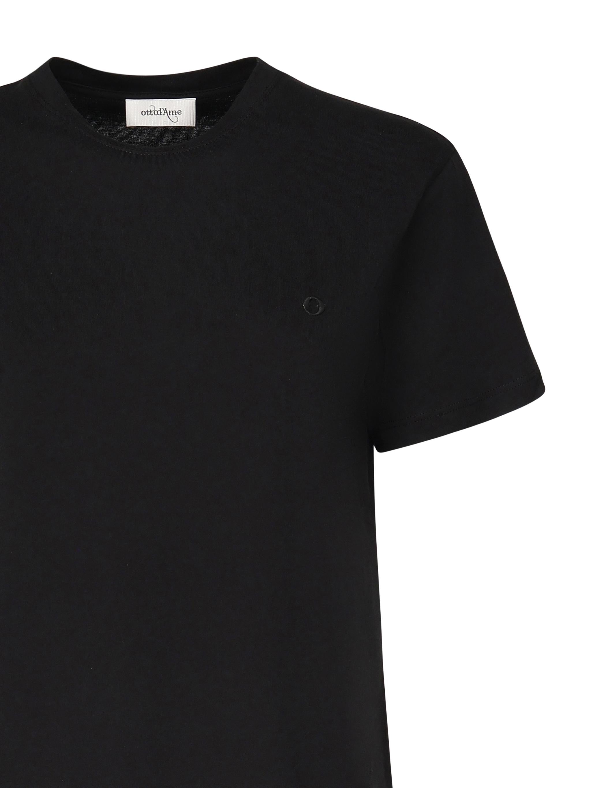 T-shirt in cotone DM8092-1 NERO OTTOD'AME 