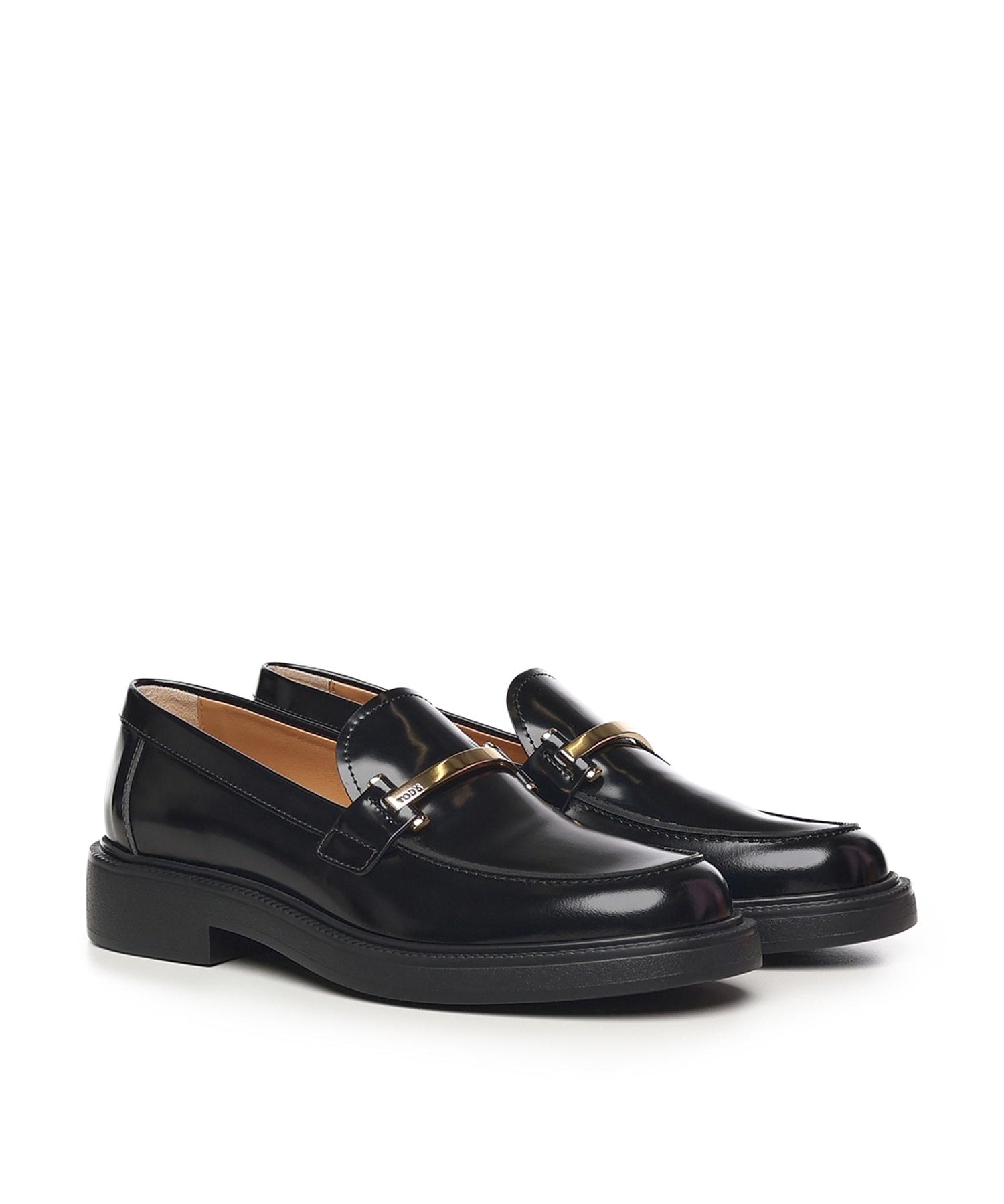 Mocassino con morsetto in pelle XXW20L0JO70SHA B999 TOD'S 