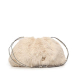 Maxi clutch in eco-pelliccia con logo<BR/> 105909 A2VZC50Q PINKO 