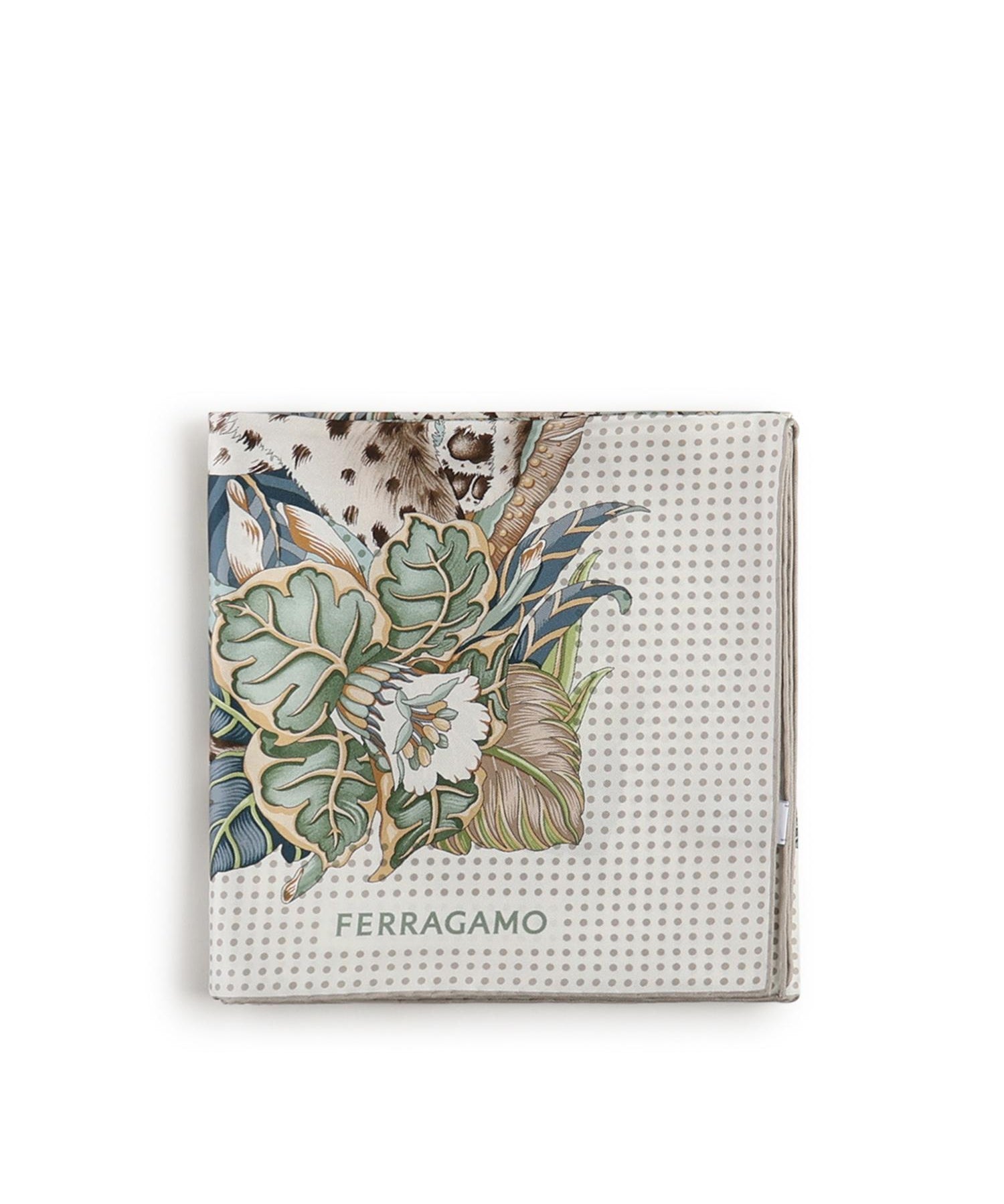 Foulard in seta con stampa 310228 789460001 FERRAGAMO 