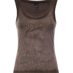Tank top effetto spray con ricamo 107306 A3H5L72 PINKO 