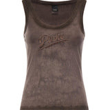 Tank top effetto spray con ricamo 107306 A3H5L72 PINKO 