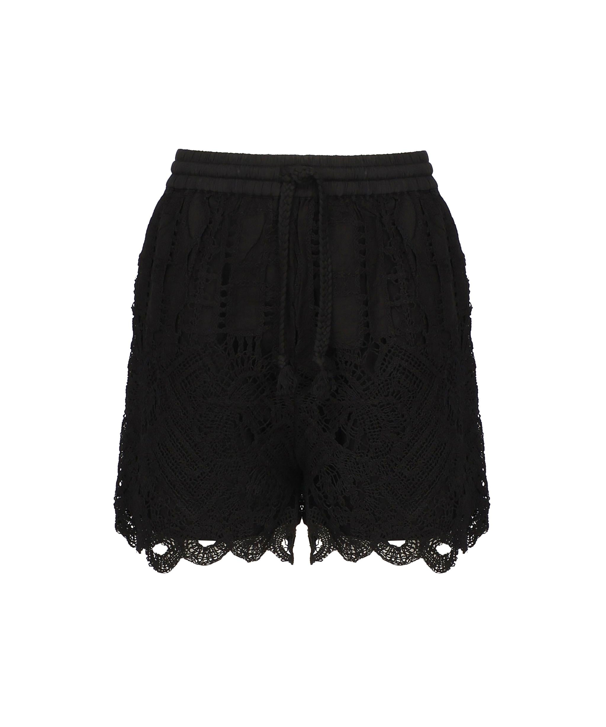 Shorts macramè traforati 104856 A2G9Z99 PINKO 