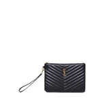 Pouch monogram Cassandre matelassè astuccio in pelle goffrata 379039 CWU011000 SAINT LAURENT 