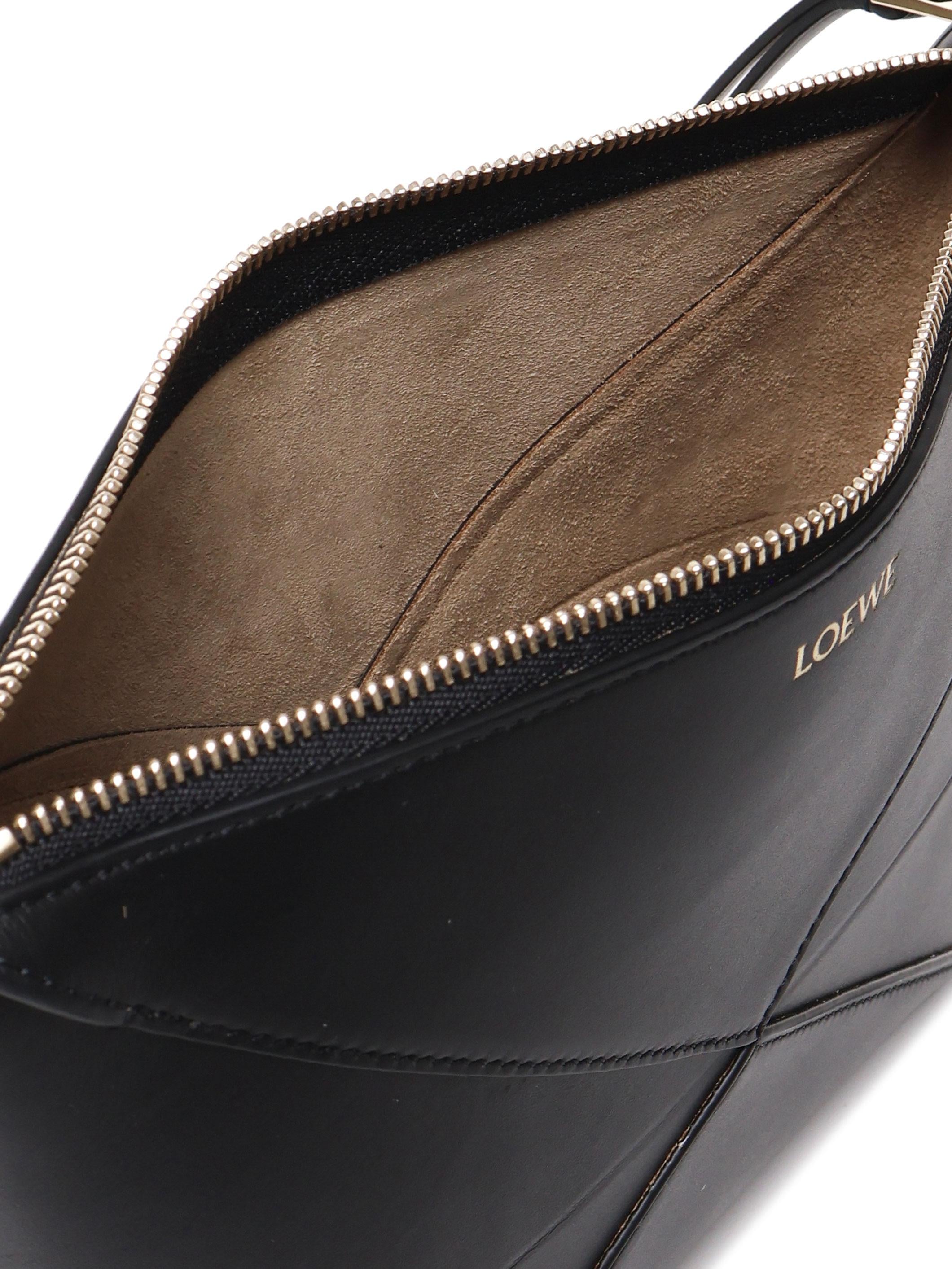 Marsupio Puzzle Fold in vitello nappa lucido C510PT1X01 1100 LOEWE 