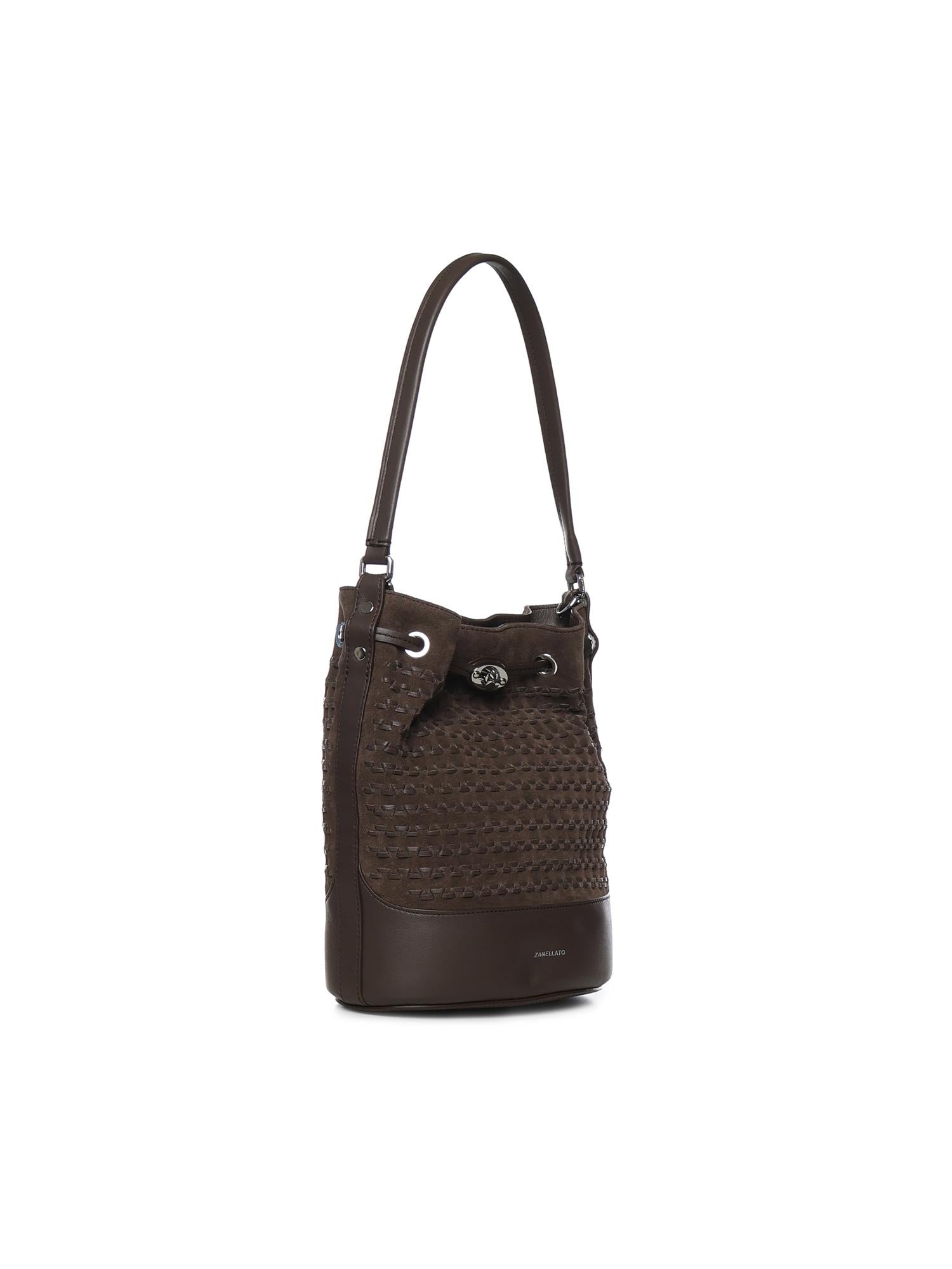 Secchiello Monda' Musiva in suede 068980 2220000Z0202 ZANELLATO 