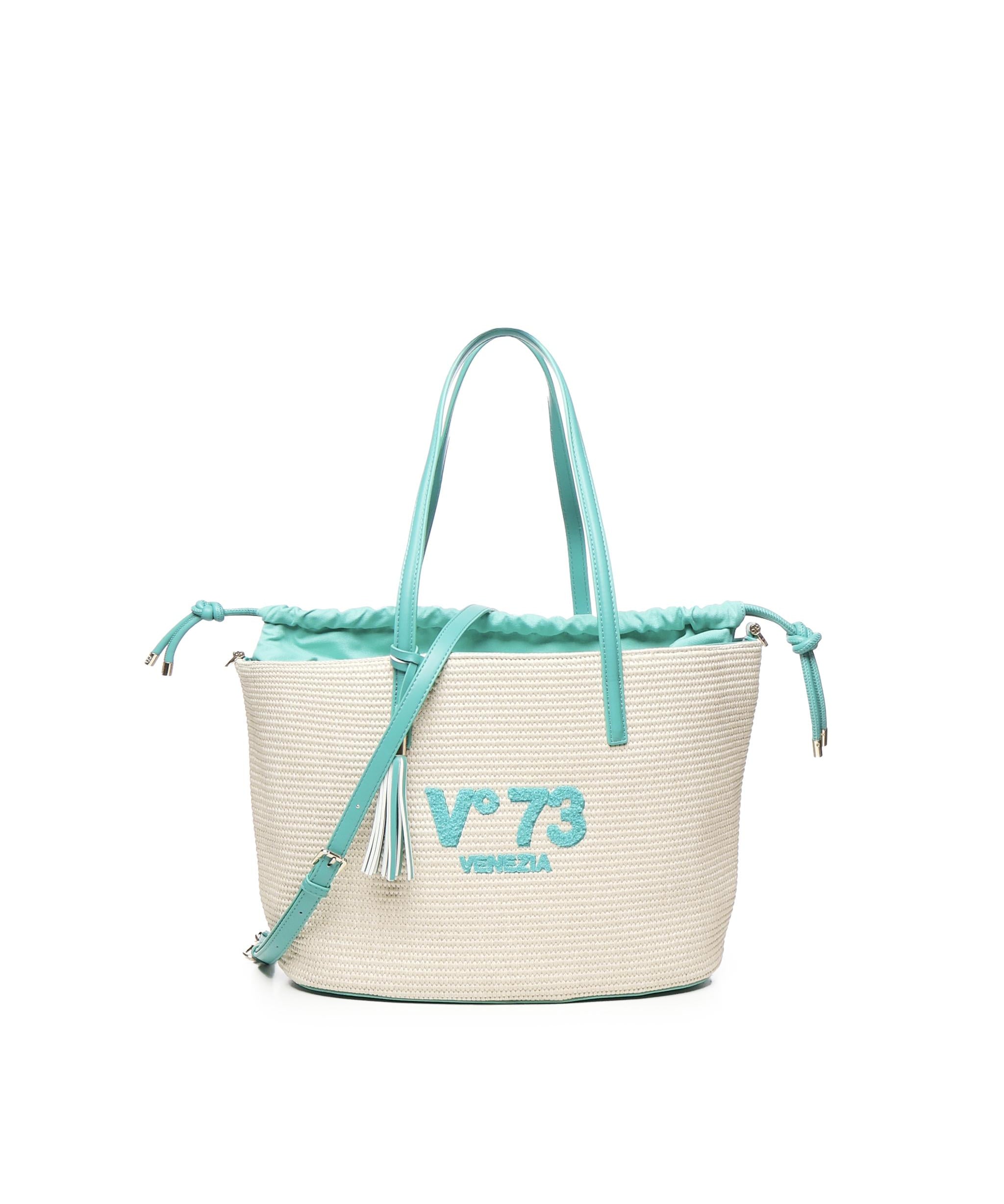 Borsa Tote Inge 73BS8VL01 INGEOFF WHITE/SMERALDO V° 73 