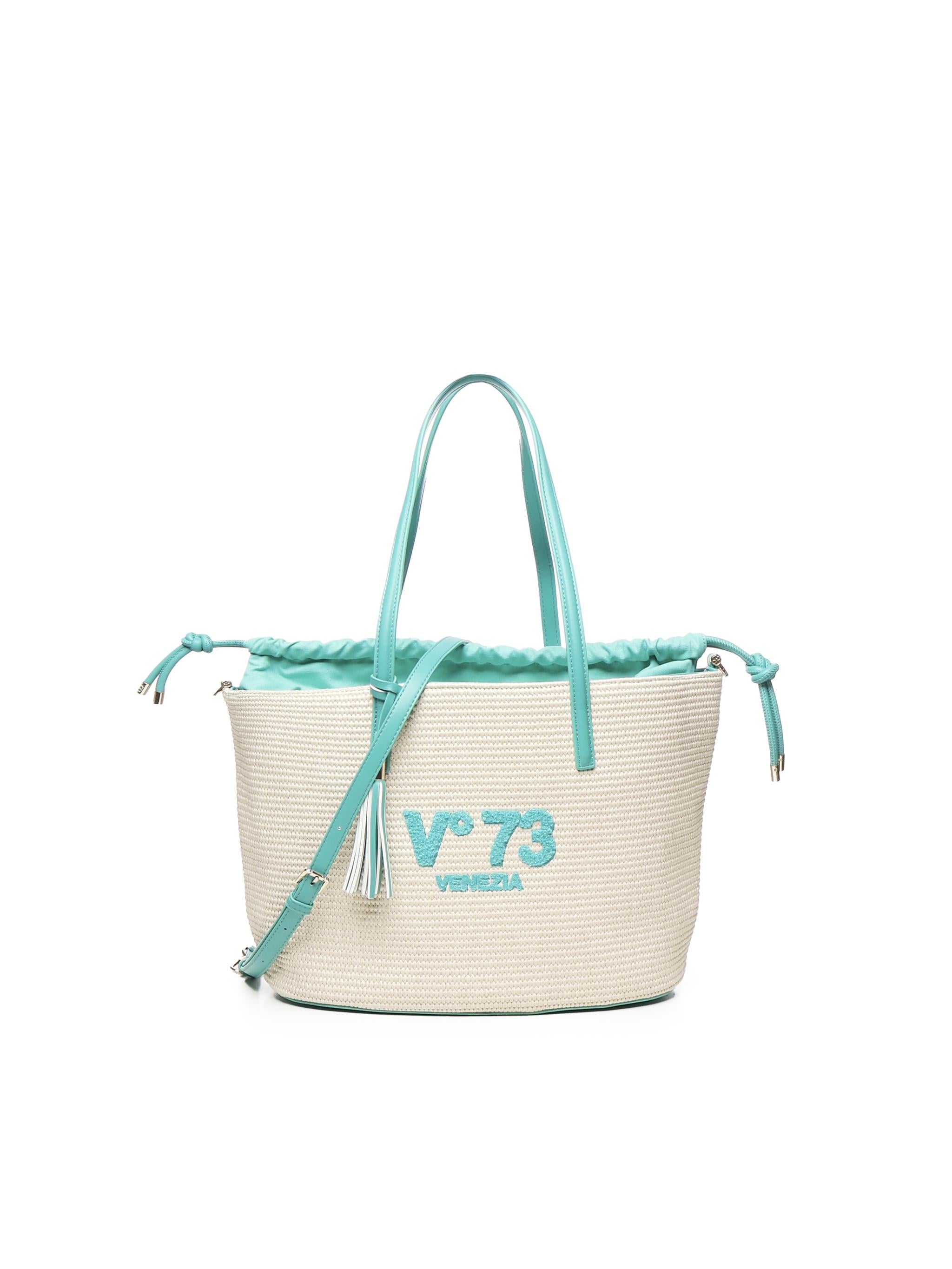 Borsa Tote Inge 73BS8VL01 INGEOFF WHITE/SMERALDO V° 73 