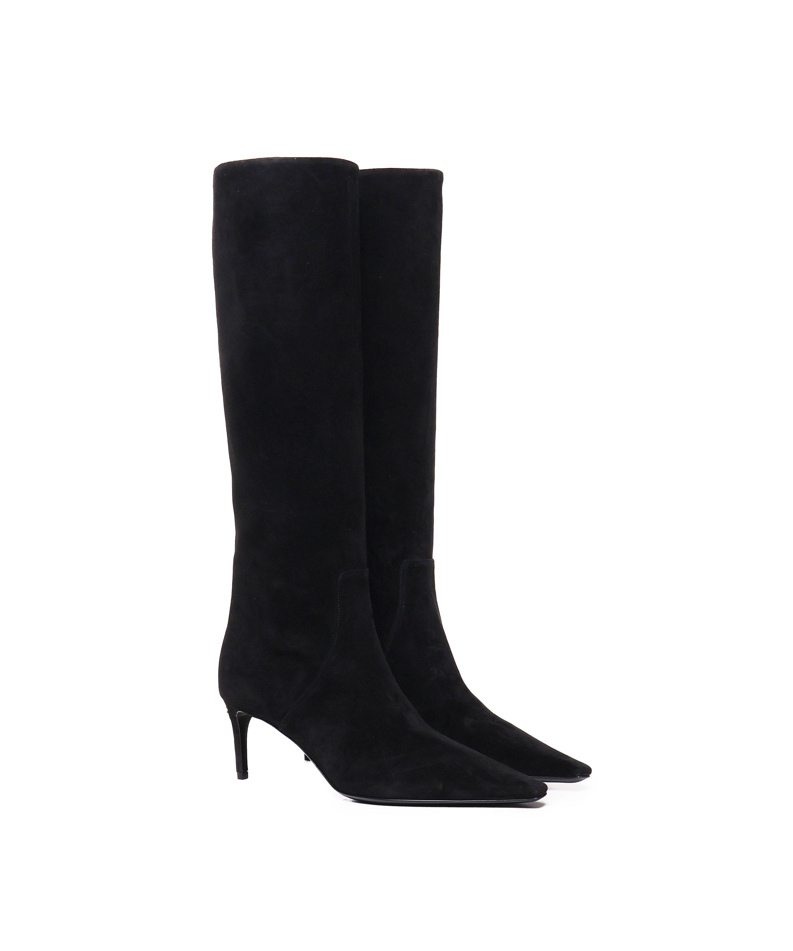 Stivali in suede CU1139 A680780999 DOLCE & GABBANA 