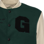 Bomber Varsity in nappa e tessuto VARSITY NAPPAVERDE GIULIANO GALIANO 