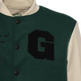 Bomber Varsity in nappa e tessuto VARSITY NAPPAVERDE GIULIANO GALIANO 