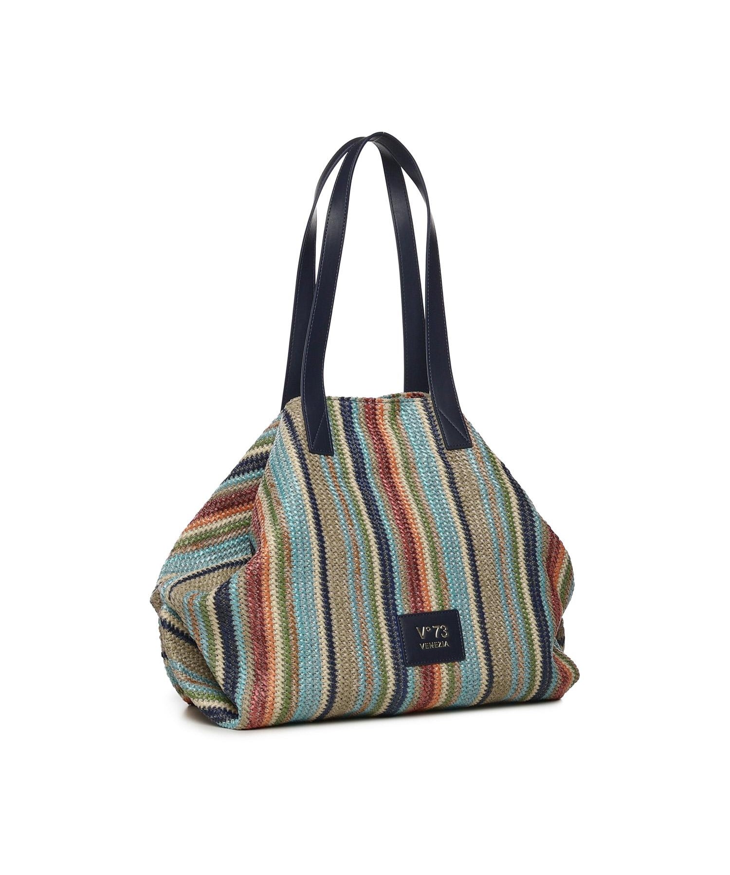 Borsa a spalla con logo 73BS9N701P KARINABLU/MULTICOLOR V° 73 