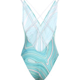 Costume da bagno con stampa Marmo 5UMC01 5U775067 PUCCI 