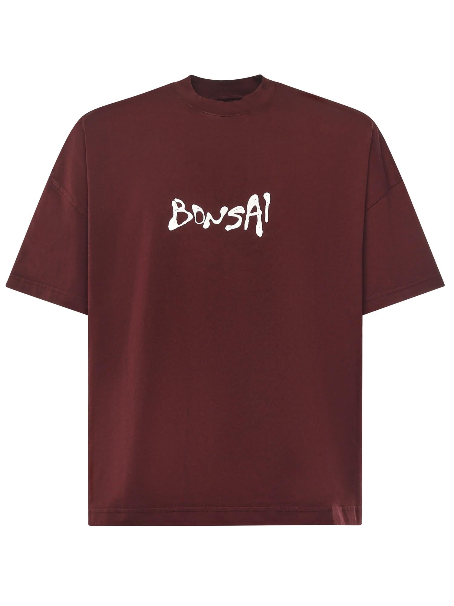 T-shirt in cotone con logo TS002002 RED BONSAI 