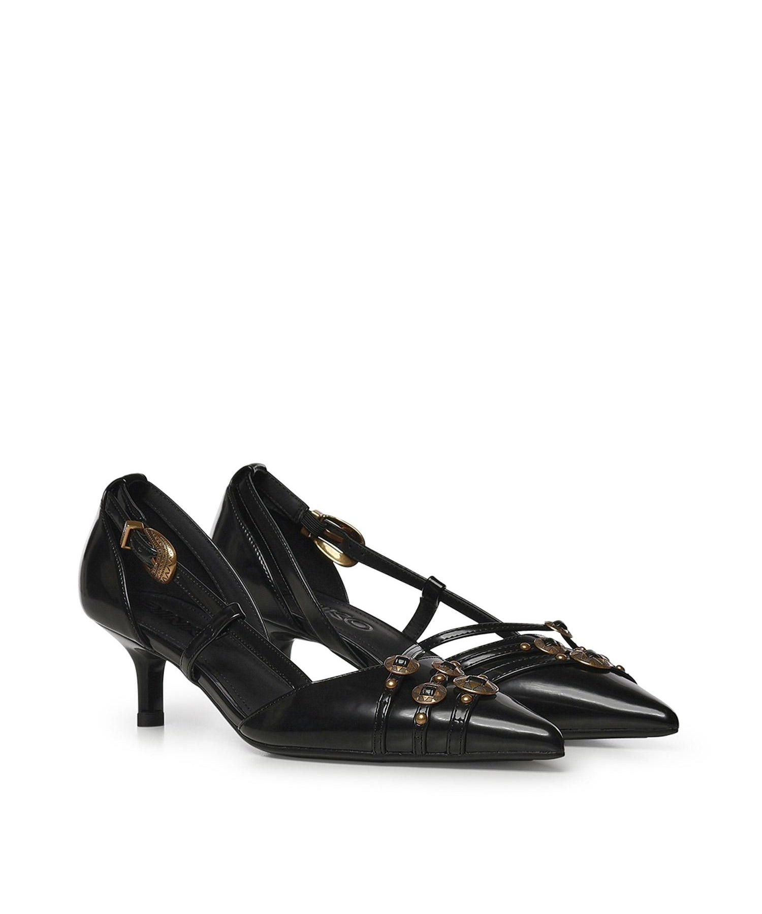 Décolleté con cinturini e borchie gioiello SD0485 E037Z99 PINKO 