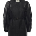 Giacca in lana e pelle<BR/><BR/> FJ7650 AJ0KF0TAZ FENDI 