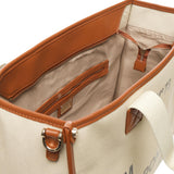 Borsa tote Responsability in cotone 73BS6AF01 RESPONSIBILITY BISNATURALE/CUOIO V° 73 